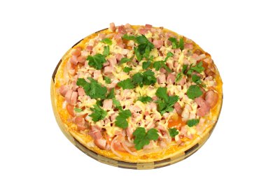 Jambonlu pizza.