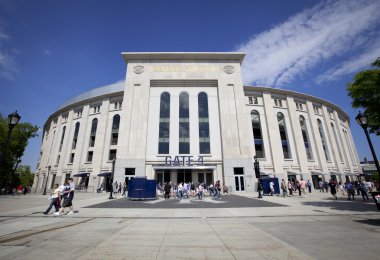 Outdoor View of Yankee Stadium clipart