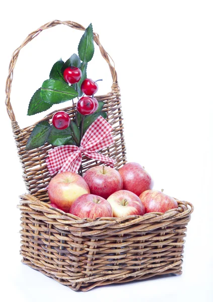 Cesto di mele — Foto Stock