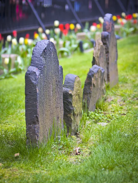 Ancient headstones — Stock Photo, Image