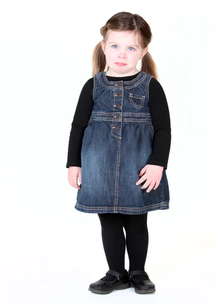 Young toddler girl with pout — Stock Photo, Image