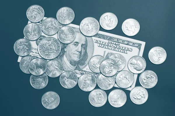 Монети монохромний — стокове фото