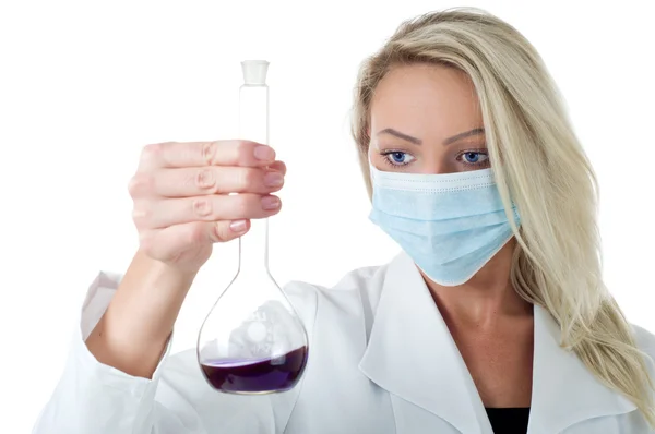 Female Chemistry Royalty Free Stock Images