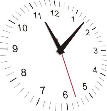 Clear clock clipart