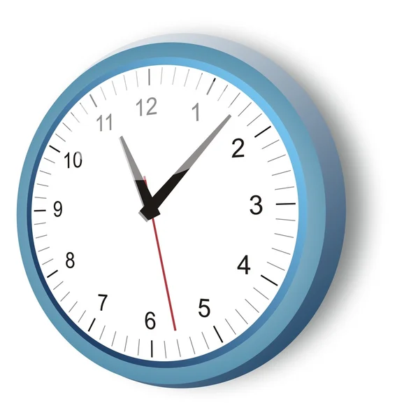 Modré hodiny — Stockový vektor