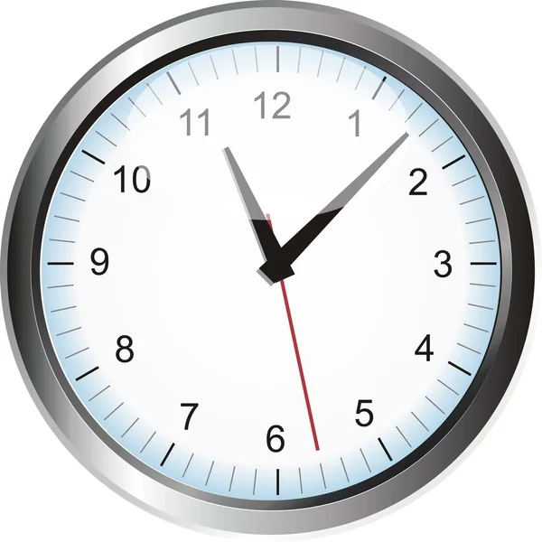 Ασημένιο ρολόι — Διανυσματικό Αρχείο
