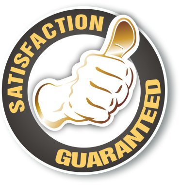 Satisfaction guaranteed clipart