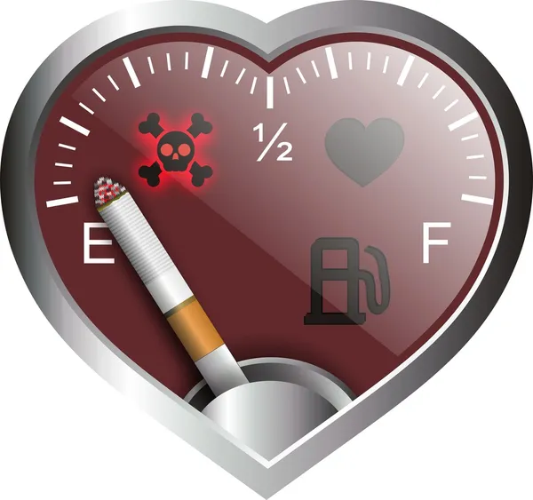 Fumaça cardíaca —  Vetores de Stock