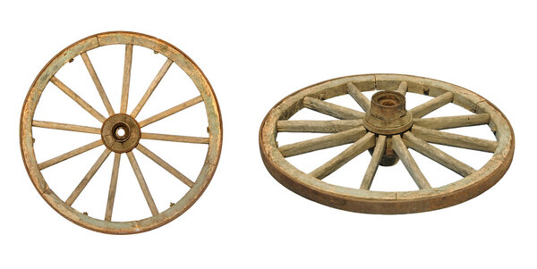 Old wooden wheel