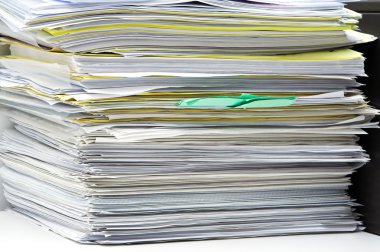 Stack of files clipart