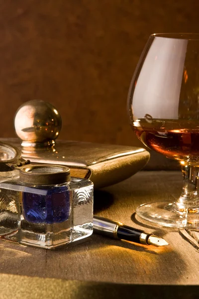 Schrijver van cognac — Stockfoto