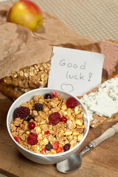 Boa sorte café da manhã — Fotografia de Stock