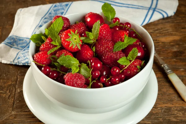 Fecho de frutas de verão vermelho — Fotografia de Stock