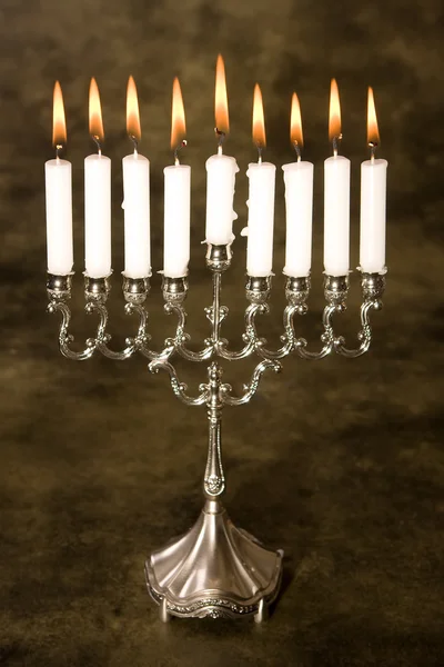 Silver hanukkah — Stockfoto