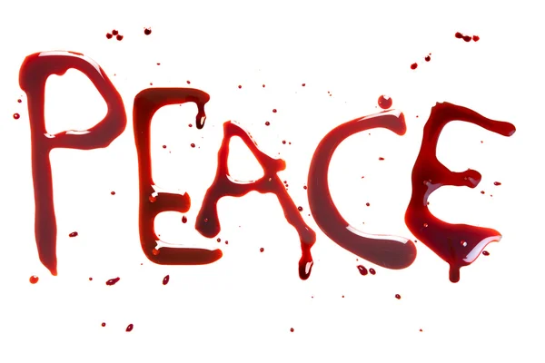 Peace and blood — Stock Photo, Image