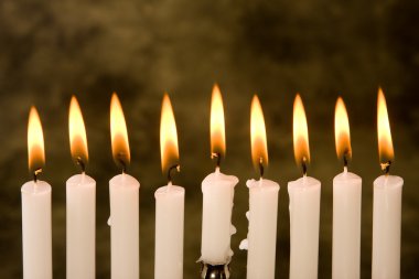 Hanukkah candles clipart