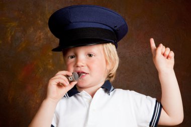 Police boy clipart