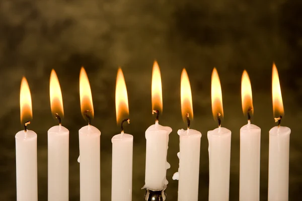 Hanukkah candles — Stock Photo, Image