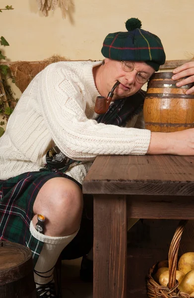 Scotsman ubriaco — Foto Stock