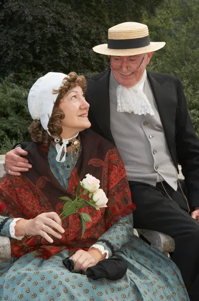 Victorian couple — Stock Photo, Image