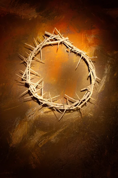 Crown of thorns on wall — Stock Photo, Image