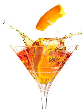 Fruit cocktail splash clipart