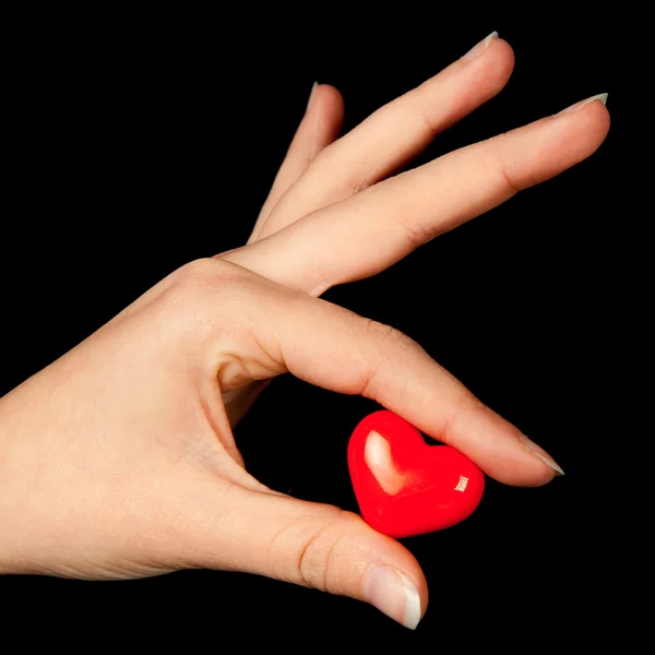 Corações e dedos — Fotografia de Stock