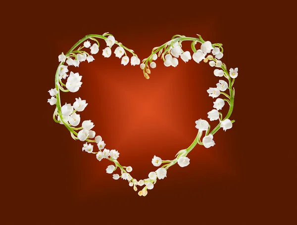 Lillies의 심장 — 스톡 사진