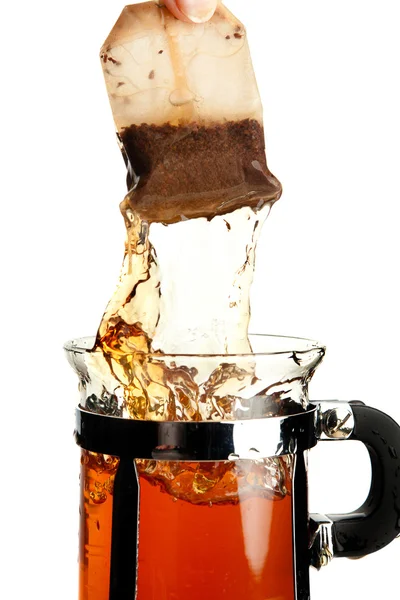 Splashing tea — Stock Photo, Image