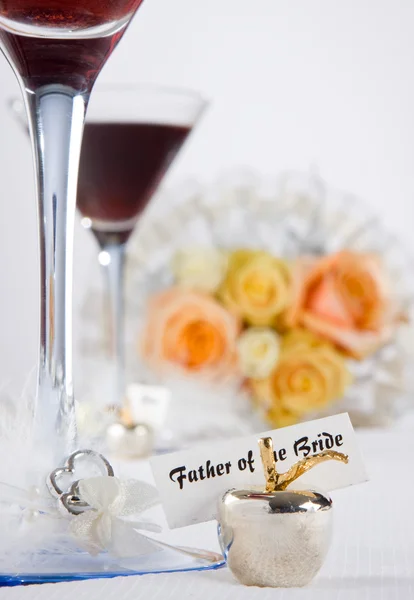 Bride's father card — Stock Photo, Image