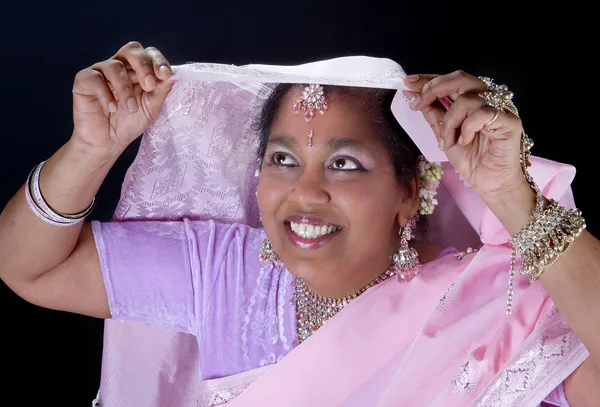 Saree bride — Stock Photo, Image