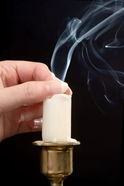 End of candle — Stock Photo, Image