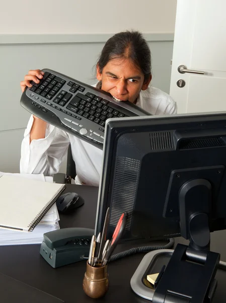 Office frustration — Stock Photo, Image
