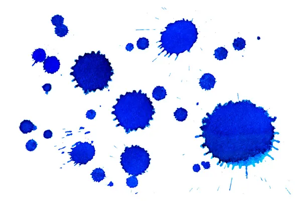Blue inkblots — Stock Photo, Image