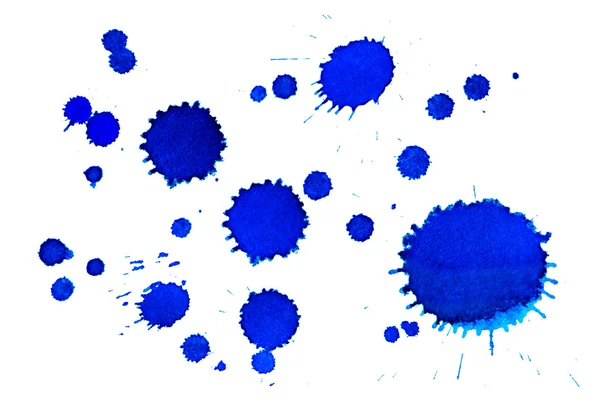 Blue inkblots