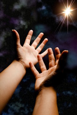 Reaching for the star clipart