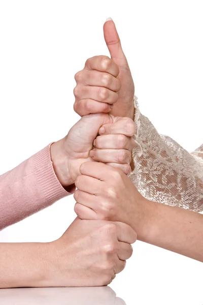 Yığılmış eller — Stok fotoğraf
