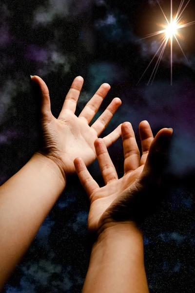 Reaching for the star — Stock Photo, Image