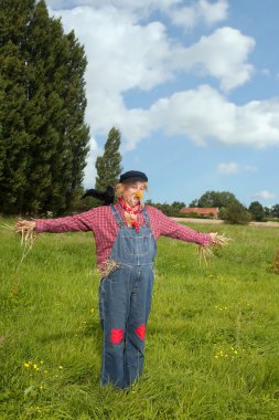 Scarecrow farmer clipart