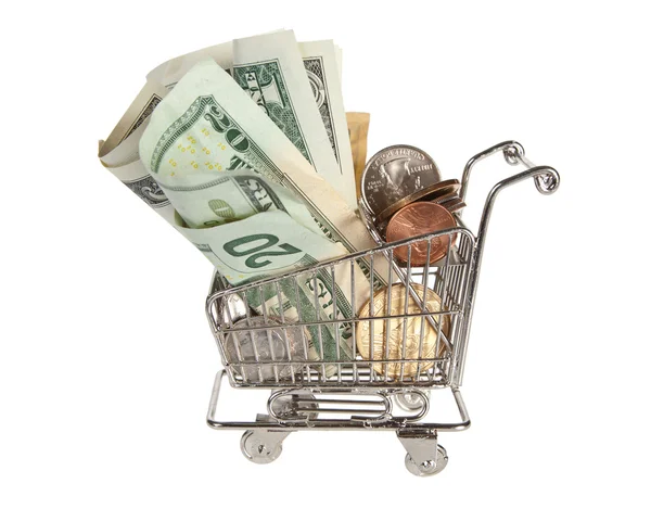 Bastante dólares para fazer compras — Fotografia de Stock