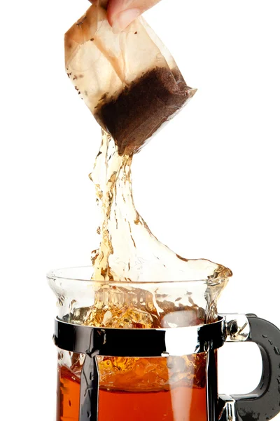 Tea splash — Stock Photo, Image