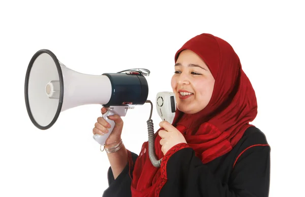 Protest with a smile — Stock Photo, Image