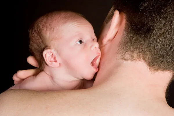 Talking to dad — Stock Photo, Image