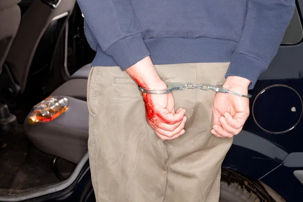 Arrested for drunken driving — Stock Photo, Image