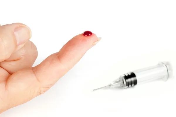 Кровавый палец — стоковое фото