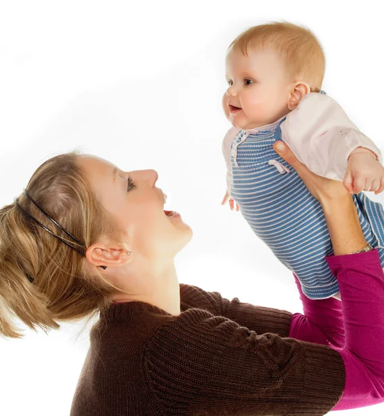 Brincando com a mãe — Fotografia de Stock