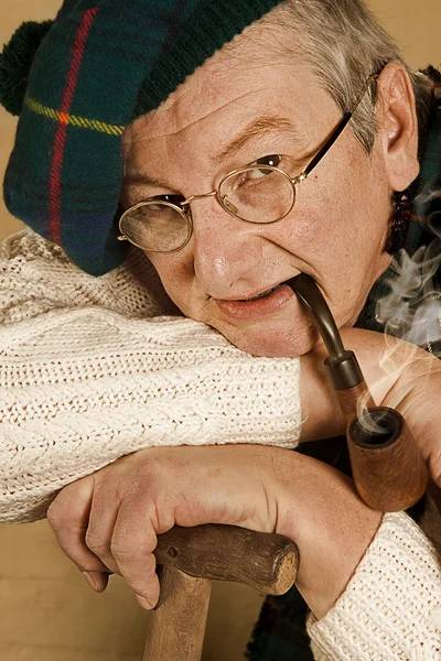 Scot with pipe — Stock Photo, Image