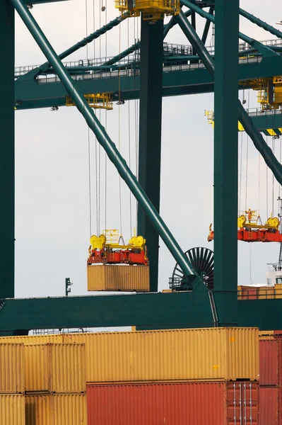 Antwerp container port — Stock Photo, Image