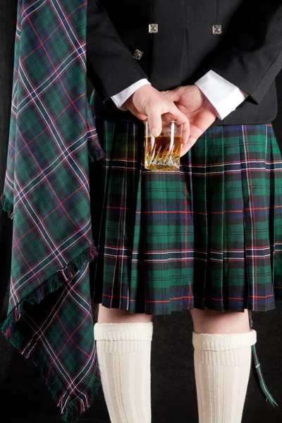 Whisky i kilt — Zdjęcie stockowe