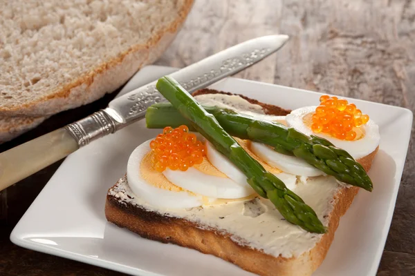 Elegant toast lunch — Stock Photo, Image